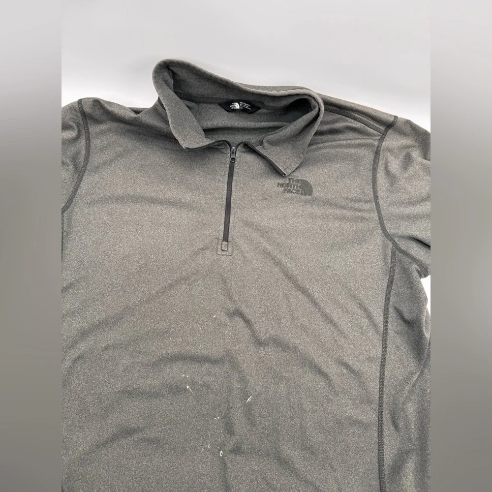 The North Face Performance Active 1/4 Zip Long Sleeve Gray Mens Size XL - Picture 6 of 8